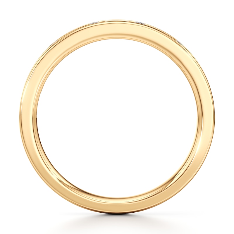 Main Image 2 of J'Lure Baguette & Round-Cut Lab-Grown Diamond Wedding Band 3/8 ct tw 18K Yellow Gold