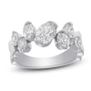 Thumbnail Image 1 of J'Lure Oval Step-Cut Lab-Grown Diamond Scatter Ring 2-1/4 ct tw 14K White Gold