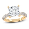 Thumbnail Image 1 of Princess-Cut Lab-Grown Diamond Engagement Ring 2-1/2 ct tw 14K Yellow Gold