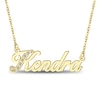 Thumbnail Image 1 of Diamond Accent Script Nameplate Necklace 10K Yellow Gold 18"