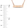 Thumbnail Image 4 of Block Name Necklace 14K Rose Gold-Plated Sterling Silver 18"