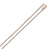 Thumbnail Image 3 of Initial Heart Necklace 14K Rose Gold-Plated Sterling Silver 18"