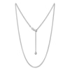 Thumbnail Image 1 of Adjustable Rolo Chain Necklace 1.7mm Solid Sterling Silver 24"
