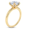 Thumbnail Image 2 of Certified Round-Cut Diamond Solitaire Engagement Ring 2 ct tw 18K Yellow Gold (SI2/G)
