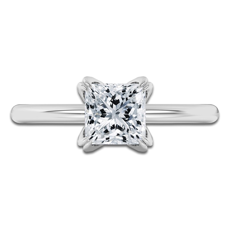 Main Image 3 of Princess-Cut Diamond Solitaire Engagement Ring 1-1/2 ct tw 14K White Gold (I2/I)