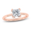 Thumbnail Image 1 of Certified Princess-Cut Diamond Solitaire Engagement Ring 1-1/2 ct tw 18K Rose Gold (SI2/G)