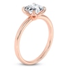 Thumbnail Image 2 of Certified Princess-Cut Diamond Solitaire Engagement Ring 1-1/2 ct tw 18K Rose Gold (SI2/G)