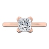 Thumbnail Image 3 of Certified Princess-Cut Diamond Solitaire Engagement Ring 1-1/2 ct tw 18K Rose Gold (SI2/G)