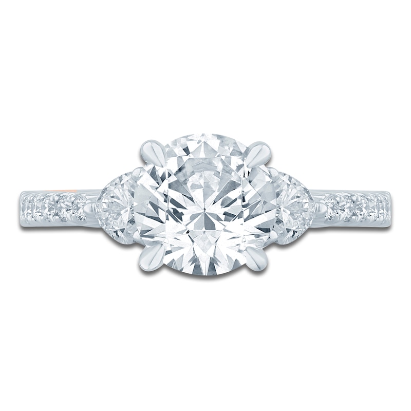 Main Image 3 of Pnina Tornai Round-Cut Lab-Grown Diamond Engagement Ring 2-1/5 ct tw 14K White Gold