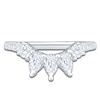 Thumbnail Image 3 of Pear-Shaped & Round-Cut Lab-Grown Diamond Contour Ring 1 ct tw 14K White Gold