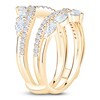 Thumbnail Image 2 of Marquise, Pear & Round-Cut Lab-Grown Diamond Chevron Enhancer Ring 1-3/8 ct tw 14K Yellow Gold