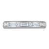 Thumbnail Image 3 of Vera Wang VOW Round & Baguette-Cut Lab-Grown Diamond Wedding Band 1/2 ct tw 14K White Gold