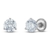 Thumbnail Image 2 of Round-Cut Lab-Grown Diamond Solitaire Stud Earrings 1-1/2 ct tw 18K White Gold (VS2/F)