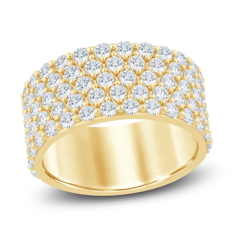 Main Image 1 of Lab-Grown Diamond Multi-Row Anniversary Ring 2 ct tw 14K Yellow Gold