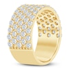 Thumbnail Image 2 of Lab-Grown Diamond Multi-Row Anniversary Ring 2 ct tw 14K Yellow Gold