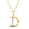 Thumbnail Image 1 of Diamond Initial D Necklace 1/20 ct tw 10K Yellow Gold 18"