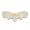 Thumbnail Image 3 of Lab-Grown Diamond Two-Row Contour Anniversary Ring 1 ct tw 14K Yellow Gold