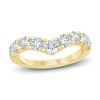 Thumbnail Image 1 of Lab-Grown Diamond Graduated Chevron Anniversary Ring 1-1/2 ct tw 14K Yellow Gold