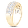 Thumbnail Image 2 of Lab-Grown Diamond Three-Row Anniversary Ring 1-3/4 ct tw 14K Yellow Gold