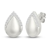 Thumbnail Image 2 of Diamond Teardrop Earrings 1/10 ct tw Sterling Silver