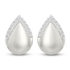 Thumbnail Image 3 of Diamond Teardrop Earrings 1/10 ct tw Sterling Silver