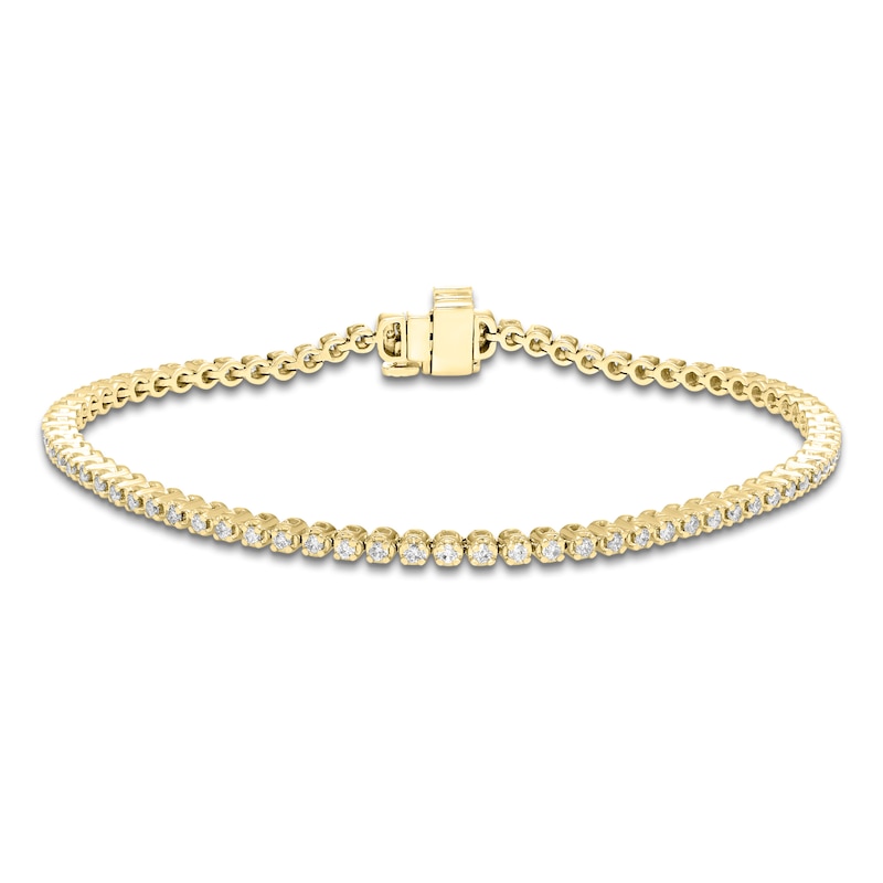 Main Image 1 of Diamond Tennis Bracelet 1 ct tw 14K Yellow Gold 7.25"