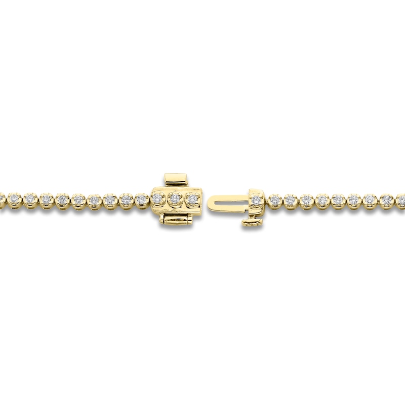 Main Image 3 of Diamond Tennis Bracelet 1 ct tw 14K Yellow Gold 7.25"