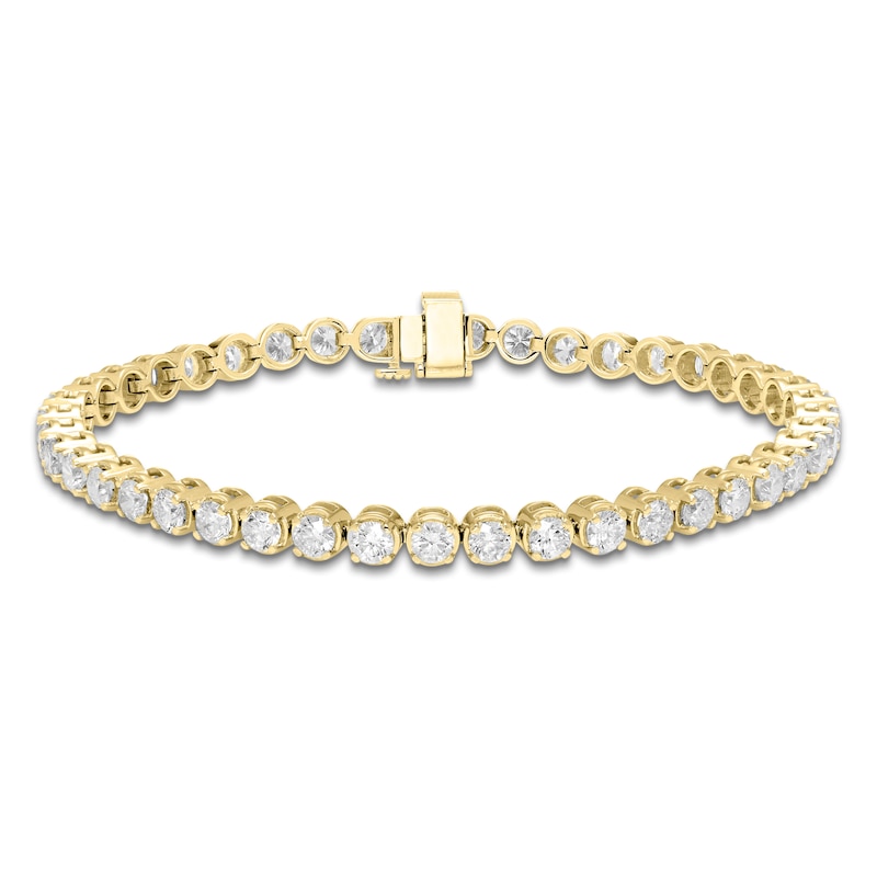 Main Image 1 of Diamond Tennis Bracelet 7 ct tw 14K Yellow Gold 7.25"