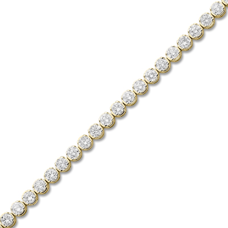 Main Image 2 of Diamond Tennis Bracelet 7 ct tw 14K Yellow Gold 7.25"