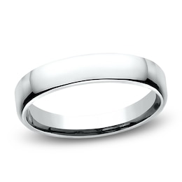 Wedding Band 10K White Gold 4.5mm