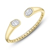 Thumbnail Image 2 of Shy Creation Baguette & Round-Cut Multi-Diamond Cuff Bangle Bracelet 1 ct tw 14K Yellow Gold