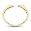 Thumbnail Image 3 of Shy Creation Baguette & Round-Cut Multi-Diamond Cuff Bangle Bracelet 1 ct tw 14K Yellow Gold