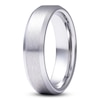 Thumbnail Image 2 of Men's Beveled-Edge Satin Wedding Band Tungsten Carbide 6mm