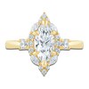 Thumbnail Image 3 of Pnina Tornai Marquise-Cut Diamond Halo Engagement Ring 1 ct tw 14K Yellow Gold