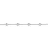 Thumbnail Image 3 of Natural Peridot Bezel-Set Bracelet Sterling Silver 7.25"
