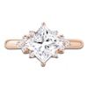 Thumbnail Image 3 of Princess-Cut Lab-Grown Diamond Engagement Ring 2-1/6 ct tw 14K Rose Gold