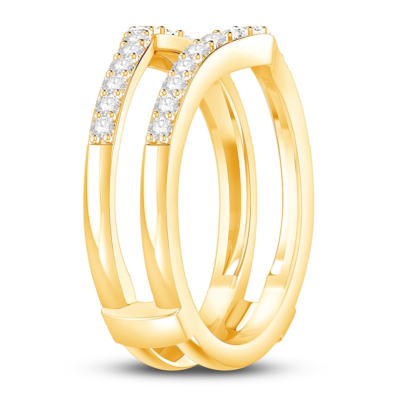 Main Image 2 of Diamond Anniversary Enhancer Band 1/2 ct tw Round 14K Yellow Gold