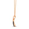 Thumbnail Image 2 of Le Vian Chocolate Diamond Twist Necklace 1/5 ct tw 14K Strawberry Gold 19"