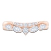Thumbnail Image 3 of Marquise & Round-Cut Lab-Grown Diamond Anniversary Ring 1/2 ct tw 14K Rose Gold