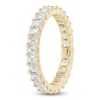 Thumbnail Image 2 of Emerald-Cut Lab-Grown Diamond Eternity Band 2 to 2-3/8 ct tw 14K Yellow Gold
