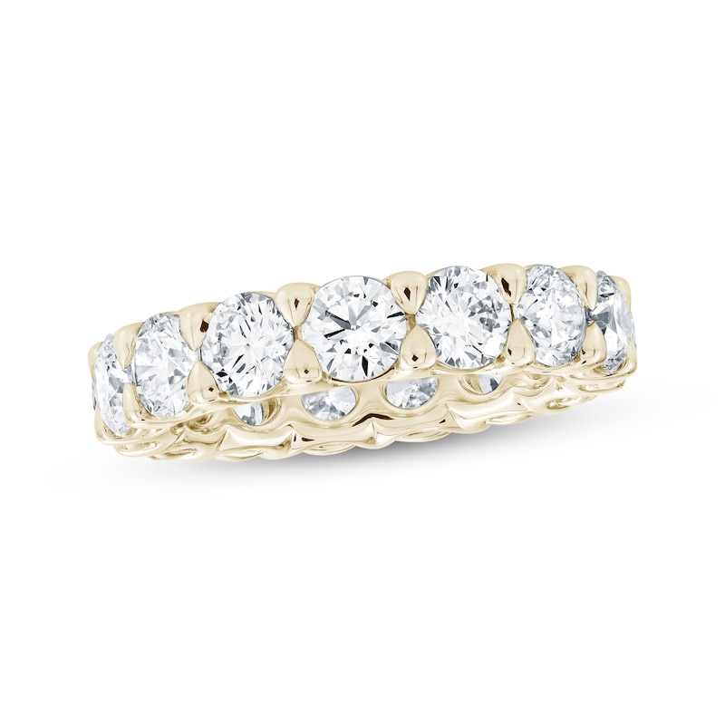 Main Image 1 of Lab-Grown Diamond Eternity Band 4-1/5 to 5 ct tw 14K Yellow Gold