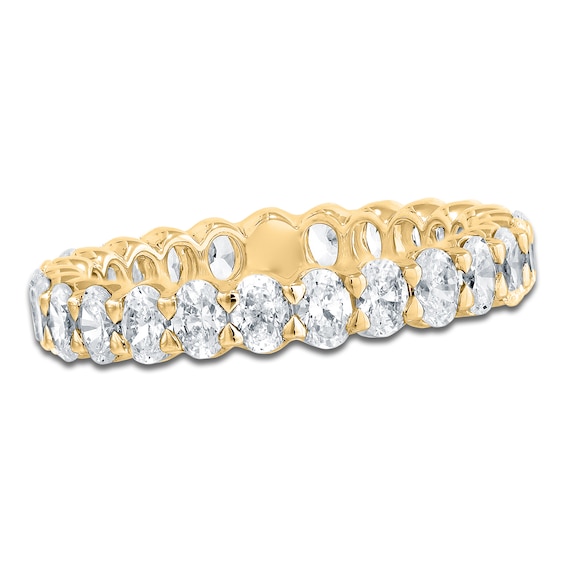 Chosen Certified Oval-Cut Diamond Eternity Band 1-3/4 to 2 ct tw 14K Yellow Gold