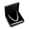 Thumbnail Image 8 of Cuban Curb Chain Necklace & Bracelet Set 8mm Yellow Ion-Plated Solid Stainless Steel