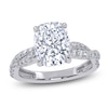 Thumbnail Image 1 of Cushion-Cut Lab-Grown Diamond Engagement Ring 3-1/2 ct tw 14K White Gold