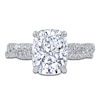 Thumbnail Image 3 of Cushion-Cut Lab-Grown Diamond Engagement Ring 3-1/2 ct tw 14K White Gold