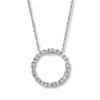 Thumbnail Image 0 of Diamond Necklace 1/4 ct tw 14K White Gold