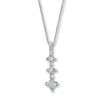 Thumbnail Image 0 of Diamond Necklace 1/3 ct tw Princess-cut 14K White Gold