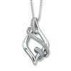 Thumbnail Image 1 of Diamond Necklace 1/8 ct tw Round-Cut Sterling Silver