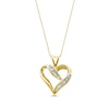 Thumbnail Image 0 of Diamond Heart Necklace 1/4 carat tw 10K Yellow Gold