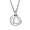 Thumbnail Image 0 of Heart Necklace 1/15 ct tw Diamonds Sterling Silver